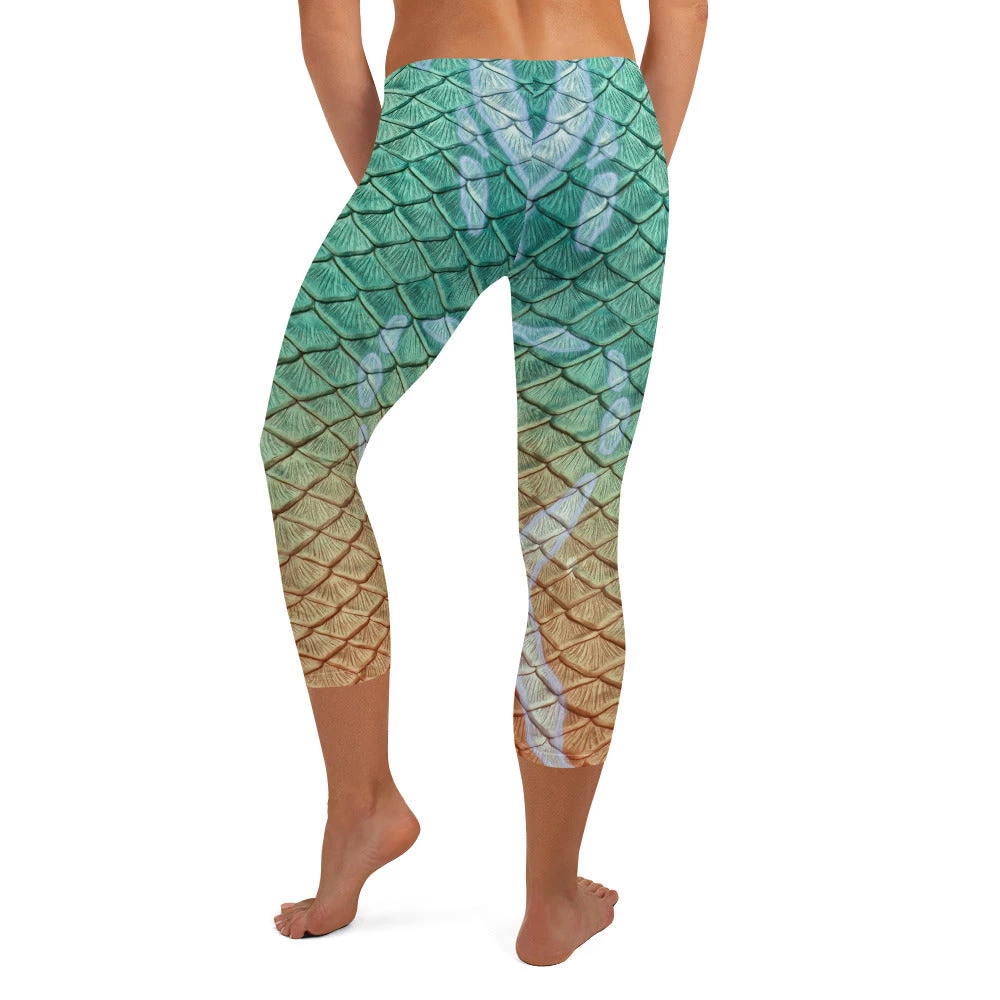 FinfolkProductions Sunrise Sirenity Capri Leggings 2 FinfolkProductions Sunrise Sirenity Capri Leggings