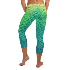 FinfolkProductions Shoal Green Capri Leggings