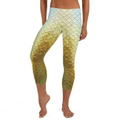 FinfolkProductions Golden Giza Capri Leggings