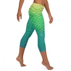 FinfolkProductions Shoal Green Capri Leggings