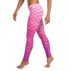 FinfolkProductions Plumeria Pink Leggings