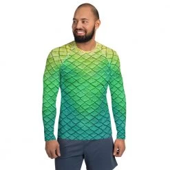 FinfolkProductions Shoal Green Relaxed Fit Rash Guard