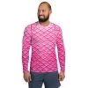 FinfolkProductions Plumeria Pink Relaxed Fit Rash Guard