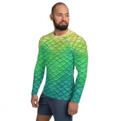 FinfolkProductions Shoal Green Relaxed Fit Rash Guard