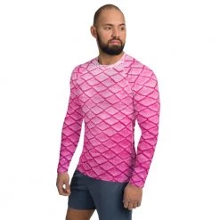 FinfolkProductions Plumeria Pink Relaxed Fit Rash Guard