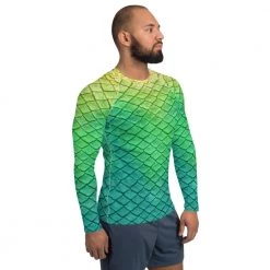 FinfolkProductions Shoal Green Relaxed Fit Rash Guard