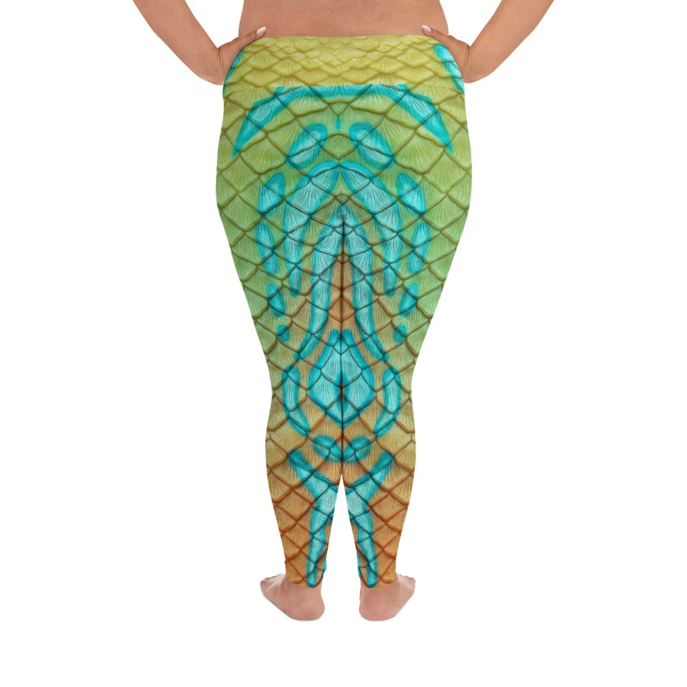 FinfolkProductions Mandarin Goby Plus Size Leggings 2 FinfolkProductions Mandarin Goby Plus Size Leggings