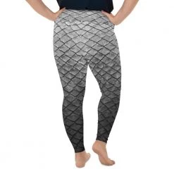 FinfolkProductions Starcrossed Silver Plus Size Leggings 6 FinfolkProductions Starcrossed Silver Plus Size Leggings