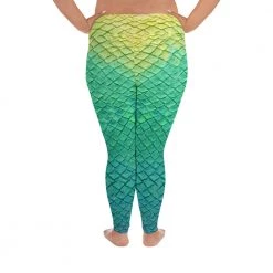 FinfolkProductions Shoal Green Plus Size Leggings
