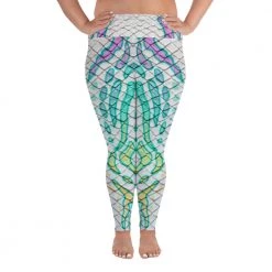 FinfolkProductions Fantasia All-Over Print Plus Size Leggings