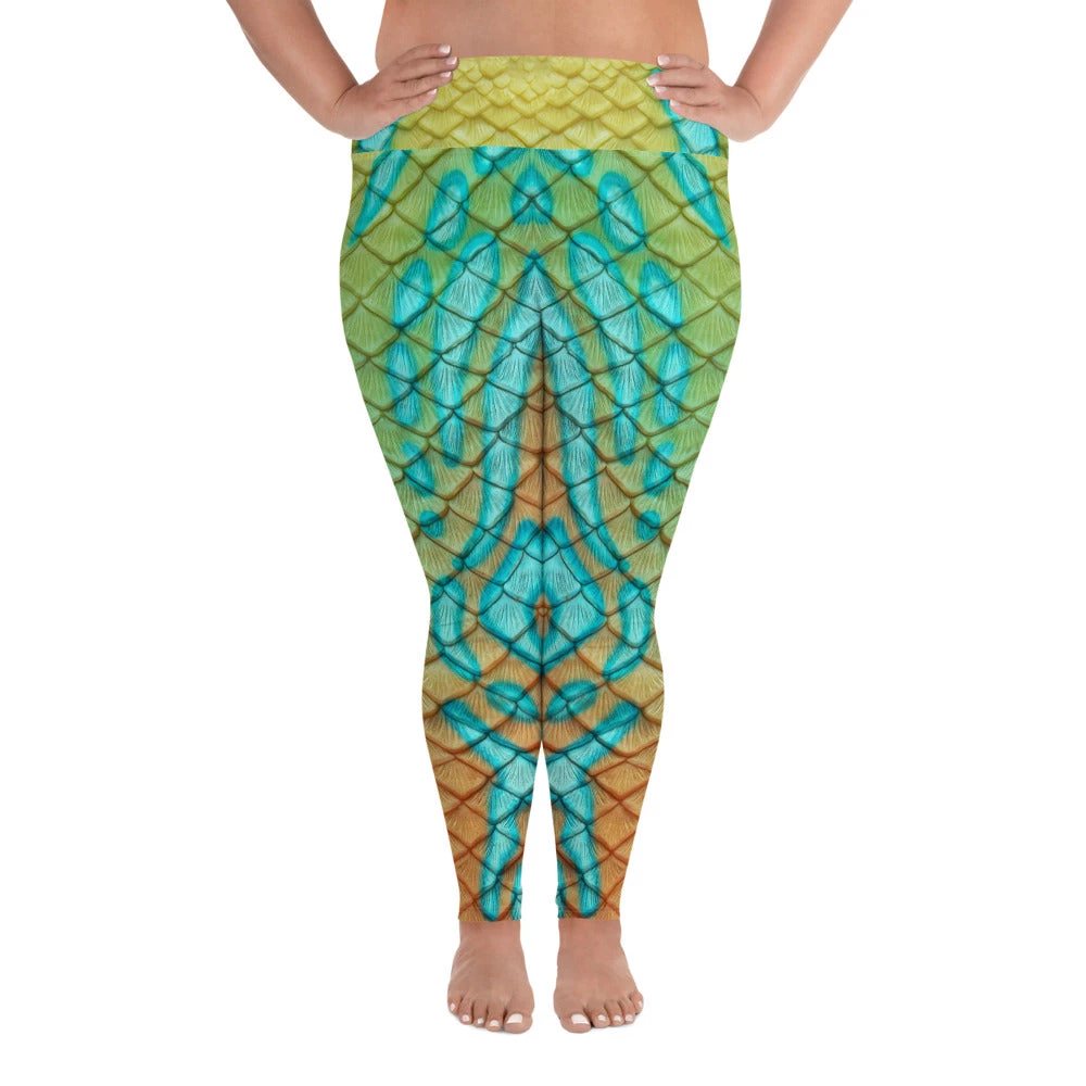 FinfolkProductions Mandarin Goby Plus Size Leggings 1 FinfolkProductions Mandarin Goby Plus Size Leggings