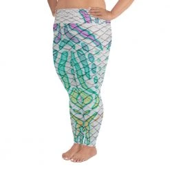 FinfolkProductions Fantasia All-Over Print Plus Size Leggings