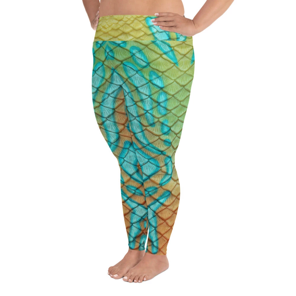 FinfolkProductions Mandarin Goby Plus Size Leggings 4 FinfolkProductions Mandarin Goby Plus Size Leggings