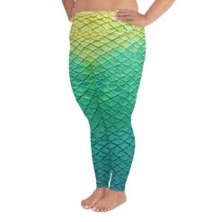 FinfolkProductions Shoal Green Plus Size Leggings 7 FinfolkProductions Shoal Green Plus Size Leggings