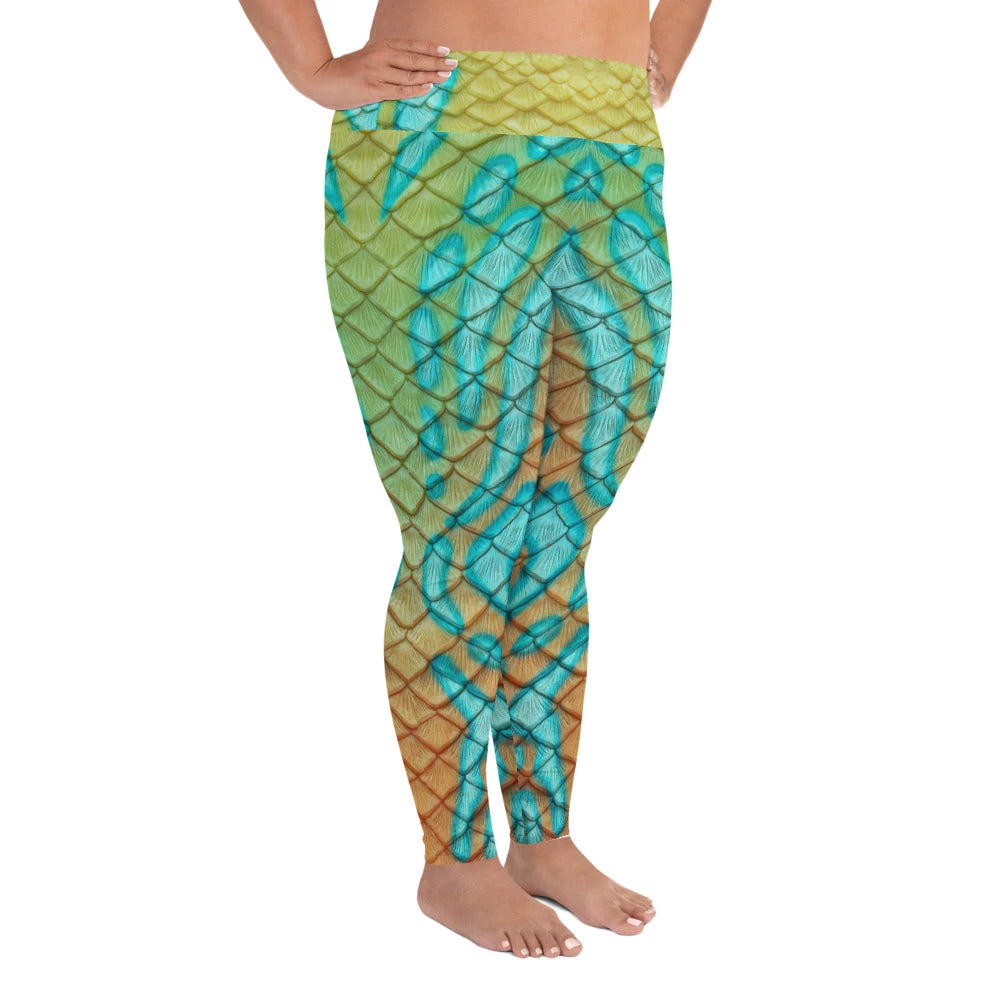 FinfolkProductions Mandarin Goby Plus Size Leggings 3 FinfolkProductions Mandarin Goby Plus Size Leggings