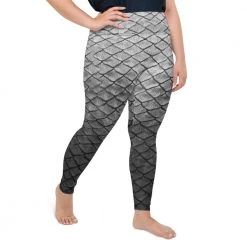 FinfolkProductions Starcrossed Silver Plus Size Leggings 7 FinfolkProductions Starcrossed Silver Plus Size Leggings