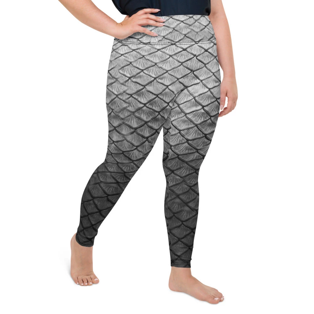FinfolkProductions Starcrossed Silver Plus Size Leggings 4 FinfolkProductions Starcrossed Silver Plus Size Leggings