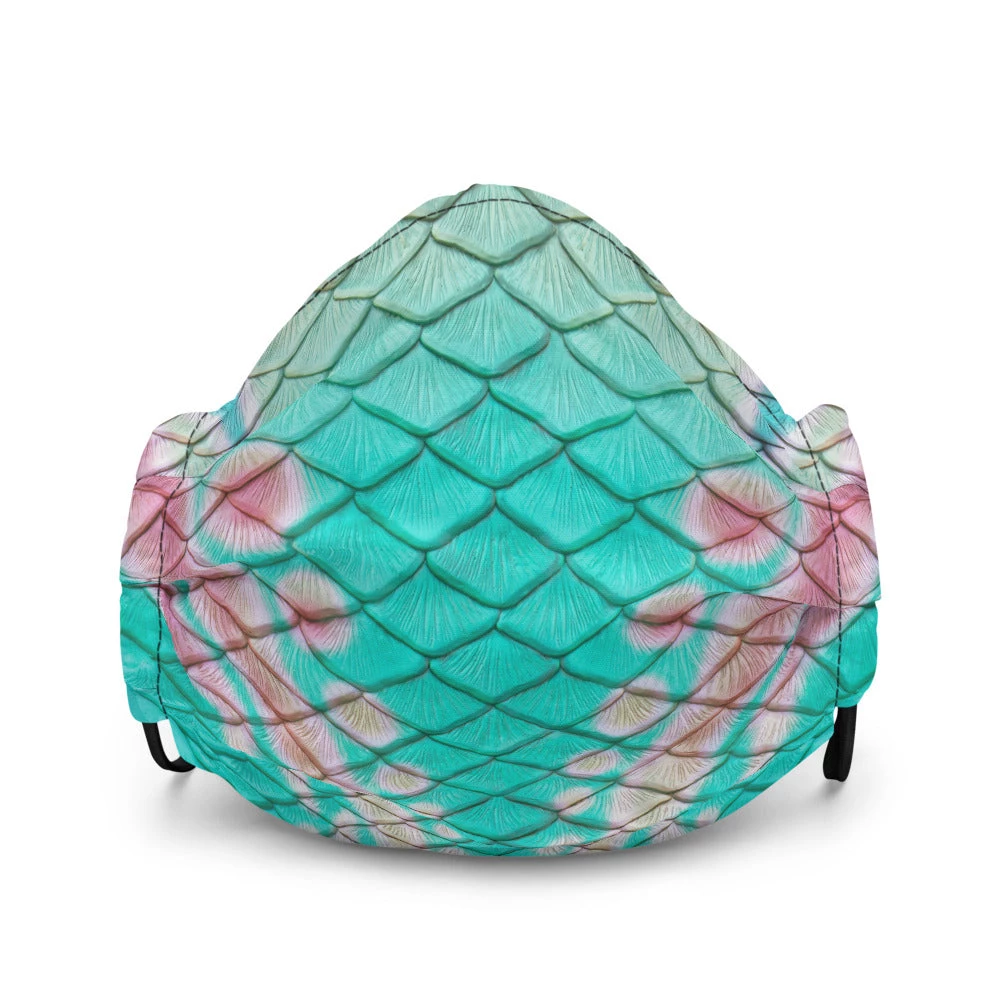 FinfolkProductions Turquoise Sunrise Face Mask 4 FinfolkProductions Turquoise Sunrise Face Mask