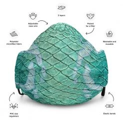 FinfolkProductions Sunrise Sirenity Face Mask Face Masks