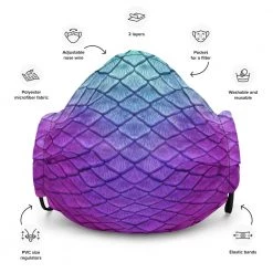 FinfolkProductions Face Masks Island Iris Face Mask