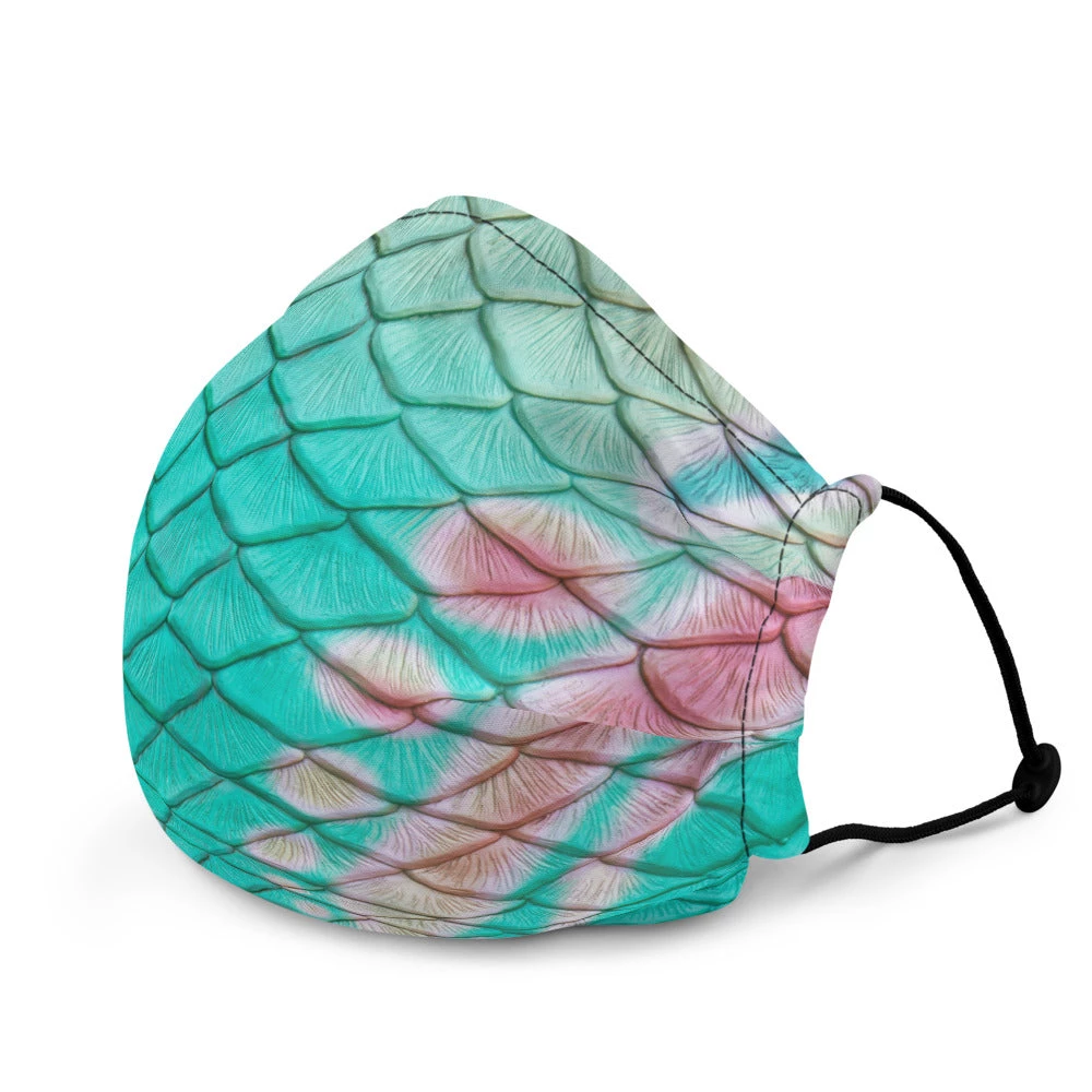 FinfolkProductions Turquoise Sunrise Face Mask 5 FinfolkProductions Turquoise Sunrise Face Mask