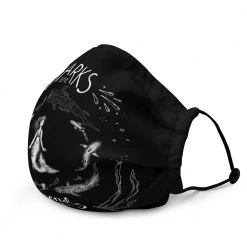 FinfolkProductions Shark Friends Face Mask Face Masks