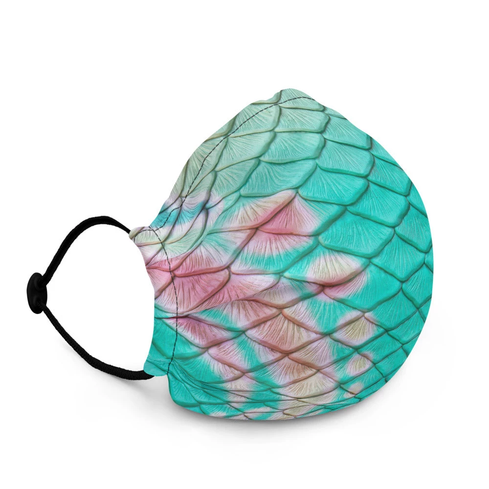 FinfolkProductions Turquoise Sunrise Face Mask 3 FinfolkProductions Turquoise Sunrise Face Mask