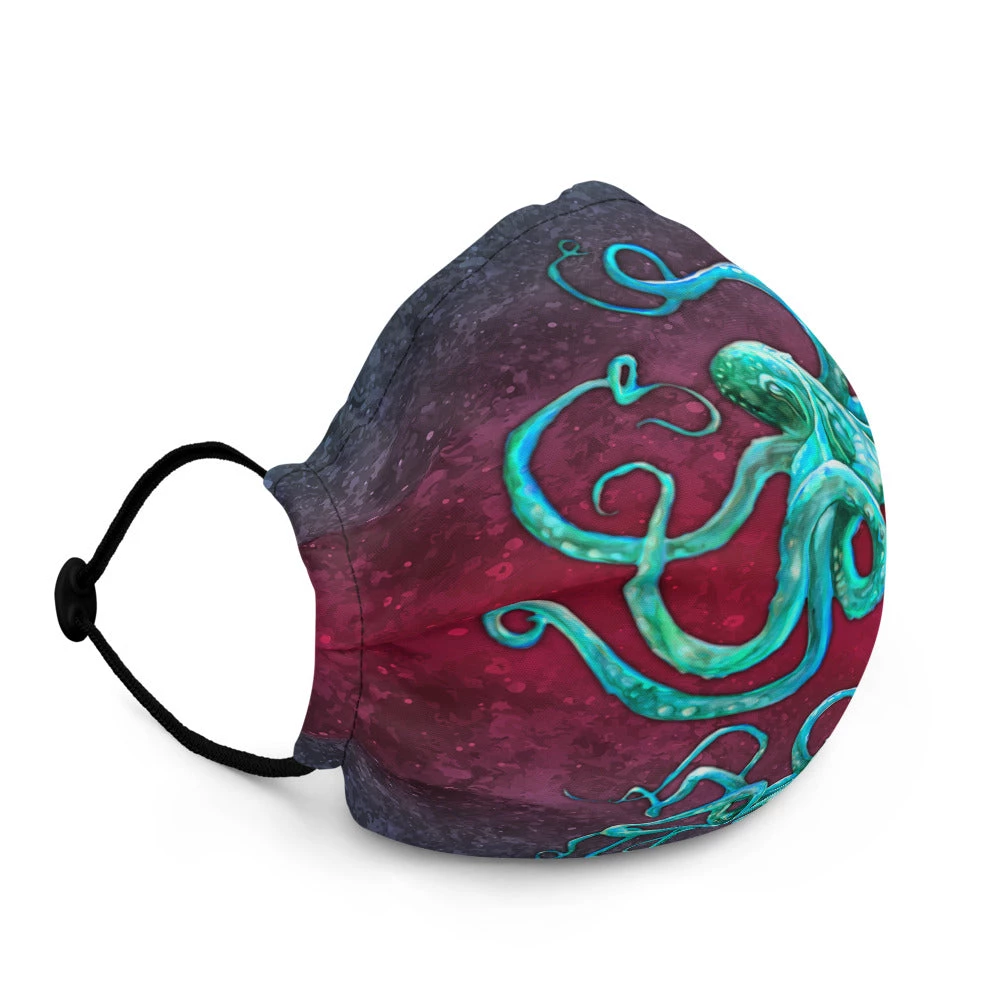 FinfolkProductions Cosmic Kraken Face Mask Face Masks 3 FinfolkProductions Cosmic Kraken Face Mask Face Masks