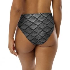 FinfolkProductions Starcrossed Silver Recycled High-waisted Bikini Bottom 9 FinfolkProductions Starcrossed Silver Recycled High-waisted Bikini Bottom