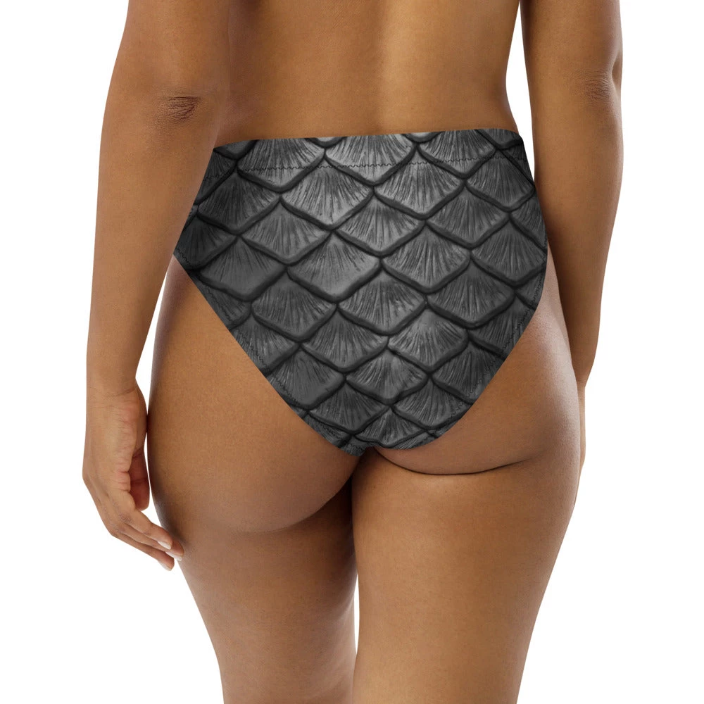 FinfolkProductions Starcrossed Silver Recycled High-waisted Bikini Bottom 4 FinfolkProductions Starcrossed Silver Recycled High-waisted Bikini Bottom