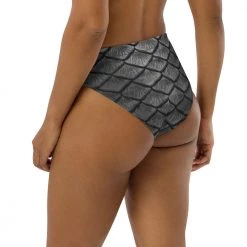 FinfolkProductions Starcrossed Silver Recycled High-waisted Bikini Bottom 11 FinfolkProductions Starcrossed Silver Recycled High-waisted Bikini Bottom