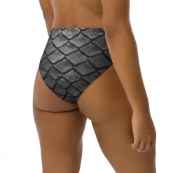 FinfolkProductions Starcrossed Silver Recycled High-waisted Bikini Bottom 10 FinfolkProductions Starcrossed Silver Recycled High-waisted Bikini Bottom