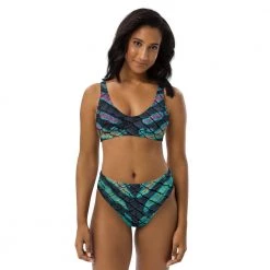 FinfolkProductions Prism Seas Recycled High-waisted Bikini Swimsuits