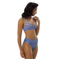 FinfolkProductions Clair De Lune Recycled High-waisted Bikini Swimsuits