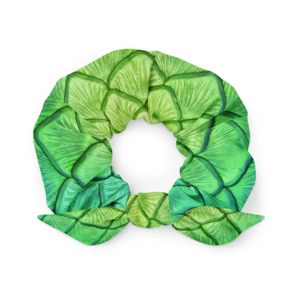 FinfolkProductions Shoal Green Scrunchie 1 FinfolkProductions Shoal Green Scrunchie
