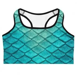 FinfolkProductions Sea Sapphire Sports Bra