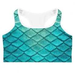 FinfolkProductions Sea Sapphire Sports Bra