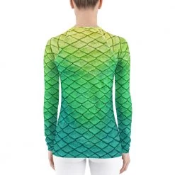 FinfolkProductions Rash Guards Shoal Green Fitted Rash Guard