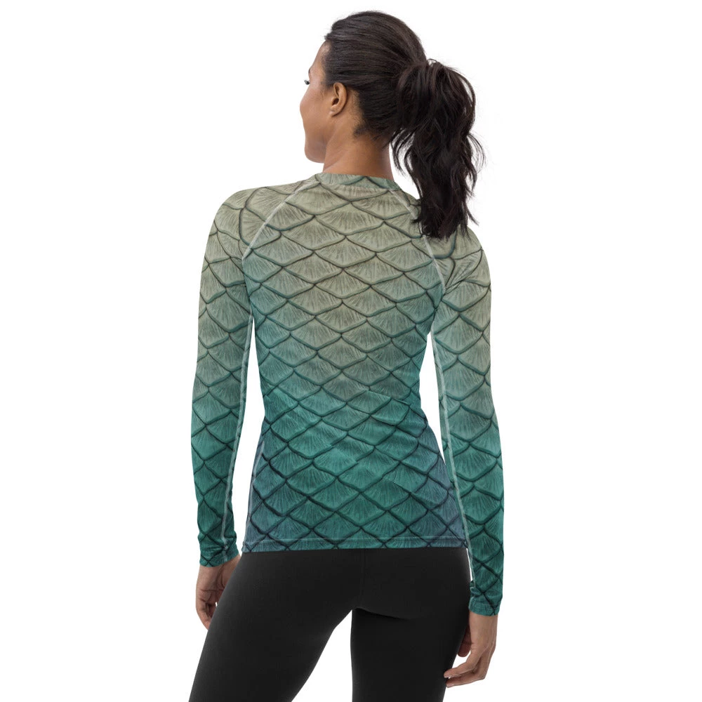 FinfolkProductions Shipwreck Siren Fitted Rash Guard Rash Guards 3 FinfolkProductions Shipwreck Siren Fitted Rash Guard Rash Guards