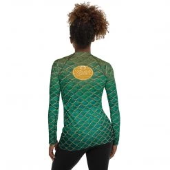 FinfolkProductions Tail Of The Month The Ten Year Fitted Rash Guard