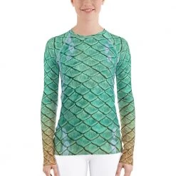FinfolkProductions Sunrise Sirenity Fitted Rash Guard