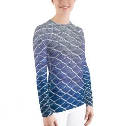 FinfolkProductions Rash Guards Clair De Lune Fitted Rash Guard 7 FinfolkProductions Rash Guards Clair De Lune Fitted Rash Guard