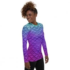 FinfolkProductions Island Iris Fitted Rash Guard Rash Guards