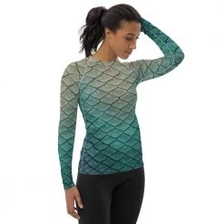 FinfolkProductions Shipwreck Siren Fitted Rash Guard Rash Guards 7 FinfolkProductions Shipwreck Siren Fitted Rash Guard Rash Guards