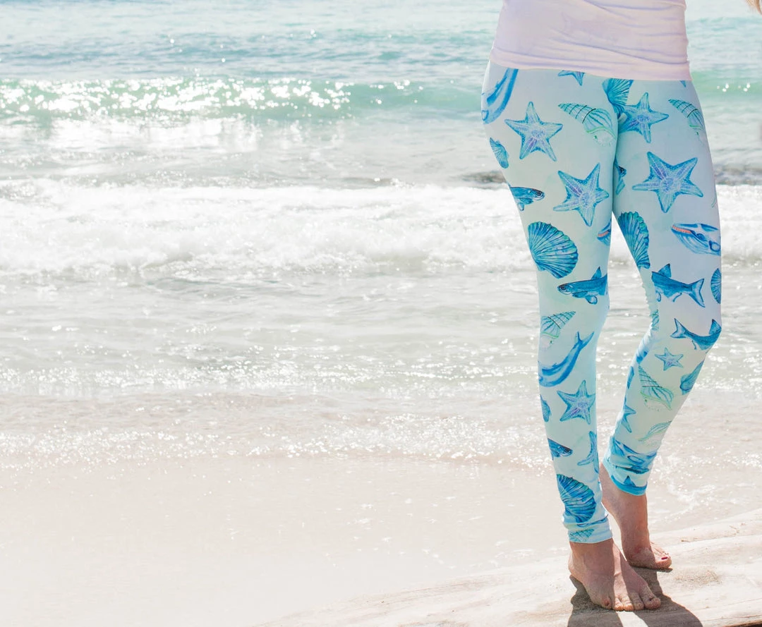 Finfolk Productions Shellfishly Chic Leggings 1 Finfolk Productions Shellfishly Chic Leggings