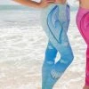Finfolk Productions Mermaid By Land Leggings: Blue
