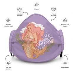 FinfolkProductions Face Masks Mermaid Bride Face Mask