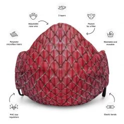 FinfolkProductions Face Masks Dragonheart Face Mask