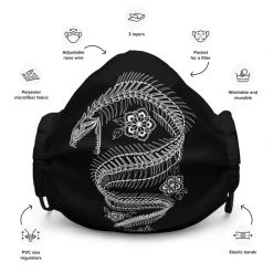 FinfolkProductions Face Masks Moray Eel Face Mask