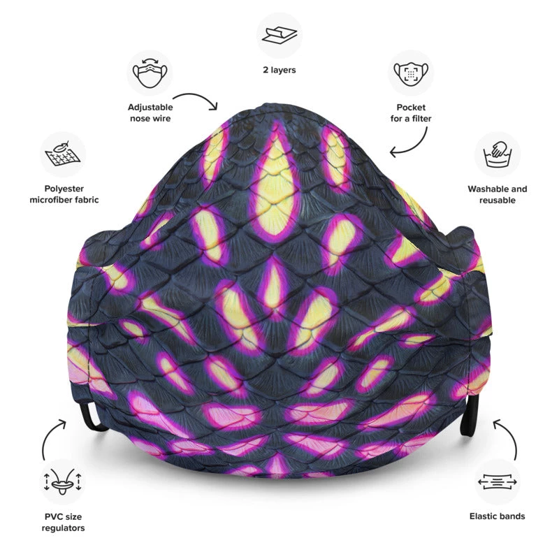 FinfolkProductions Face Masks Electra Face Mask 1 FinfolkProductions Face Masks Electra Face Mask